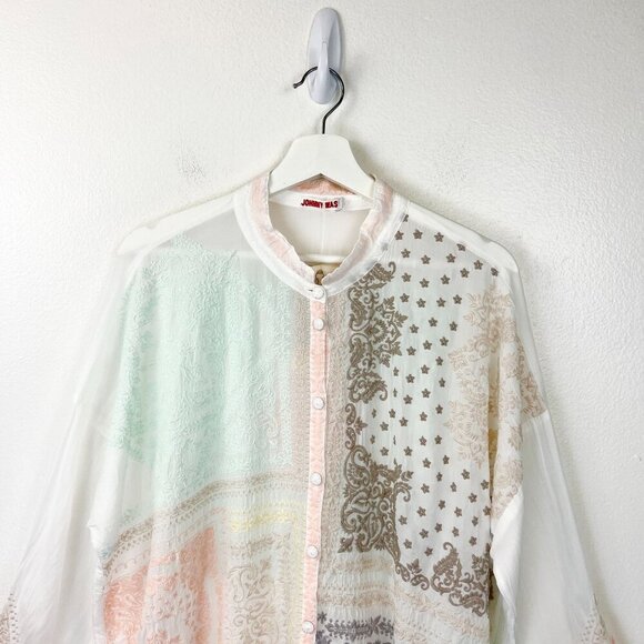 NWT Johnny Was Bandana Blouse SIze L - Picture 4 of 14